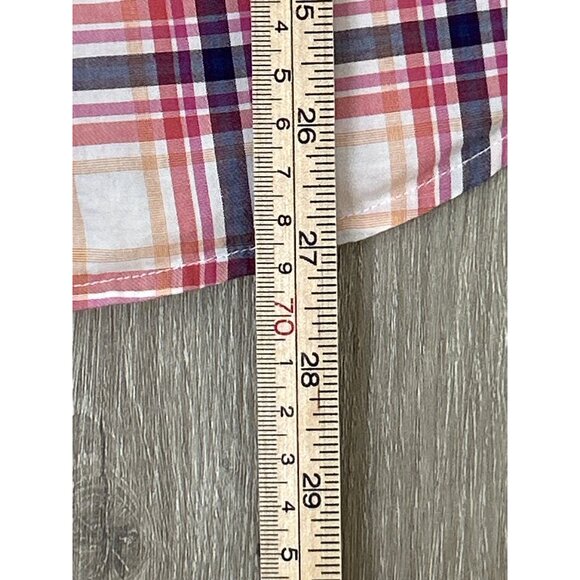 Lands’ End Women’s Plus 18W Plaid Long Sleeve Button Up Shirt - Picture 7 of 11